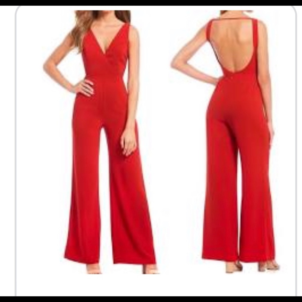 WAYF Size M Red Jumpsuit